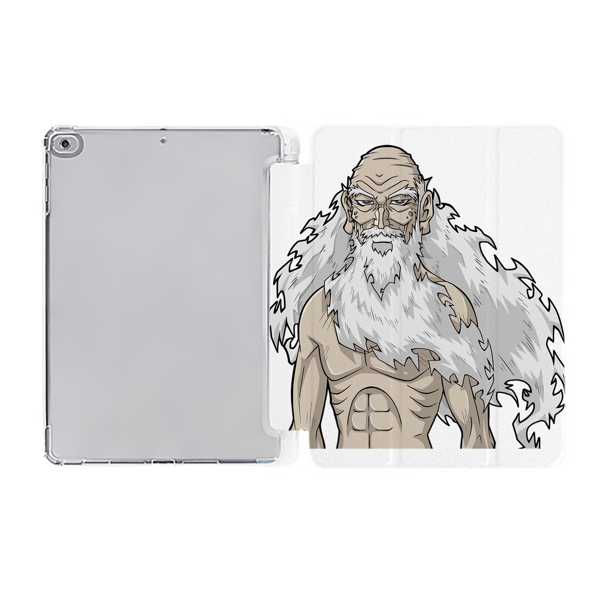 （画像用） 遊☆戯☆王 Yu-Gi-Oh! IPad ケース ペン収納付き 三つ折りスタンド PUレザー×シリコン 対応機種9.5/10.5/10.9インチ